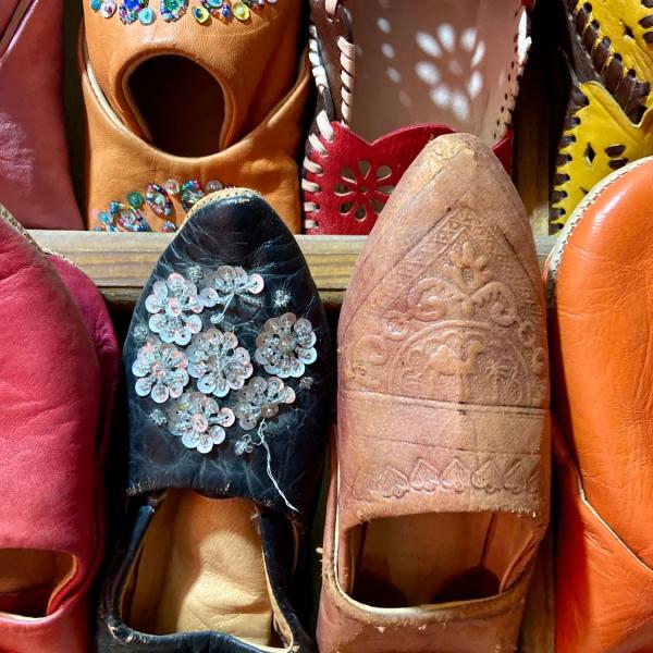 Babouches en cuir faites main
